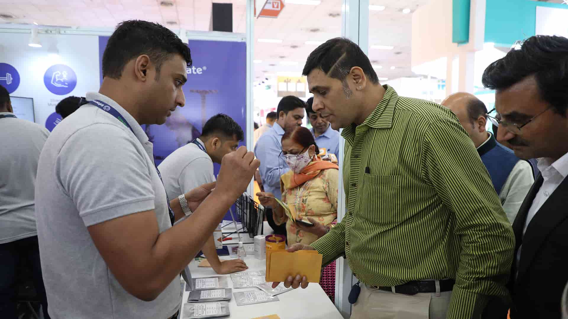 visitors networking at Vitafoods India