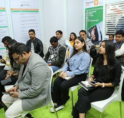 attendees watching a presentation at vitafoods asia