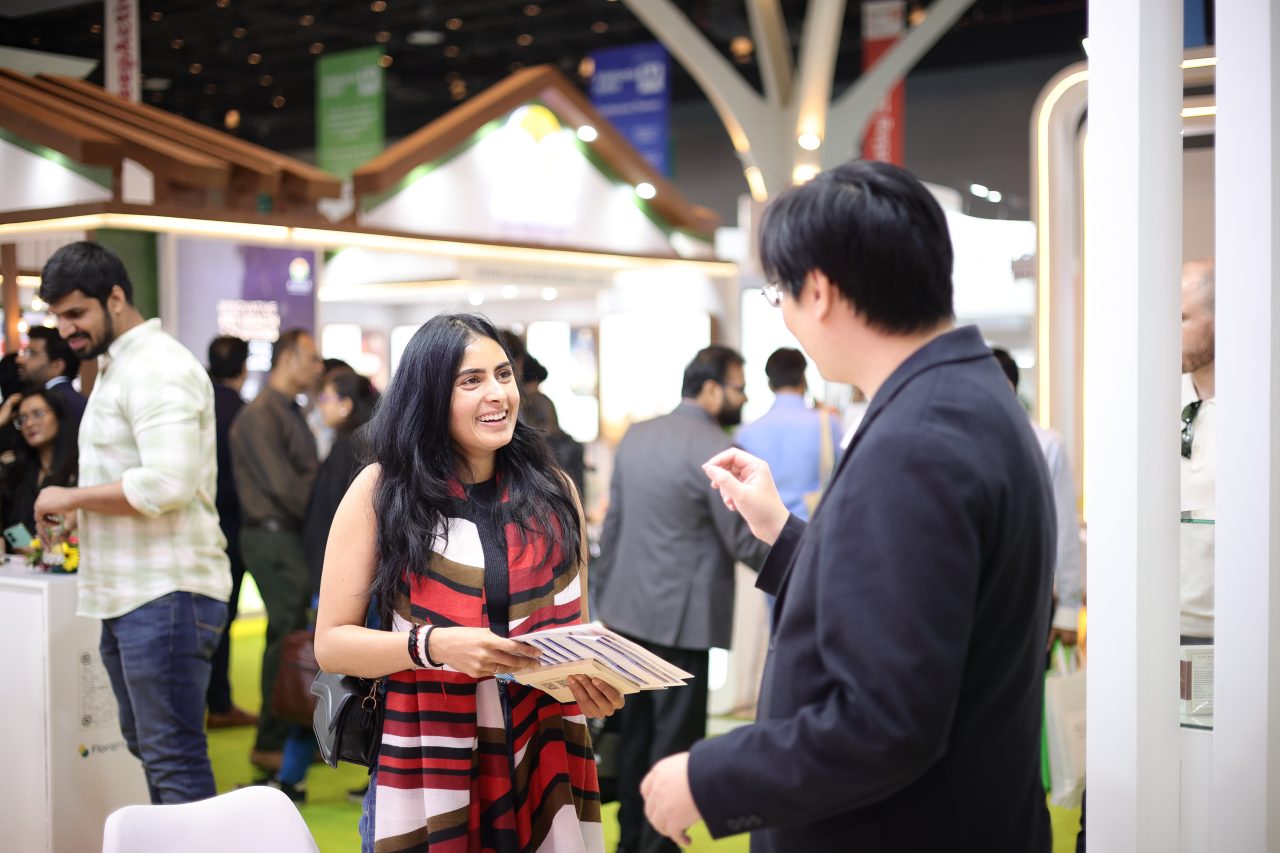 Attendees discussing 